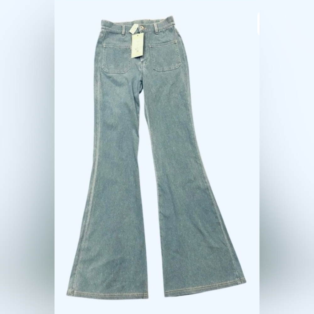 NWT Halara Flared Stretch Jean XS 24"Waist Blue